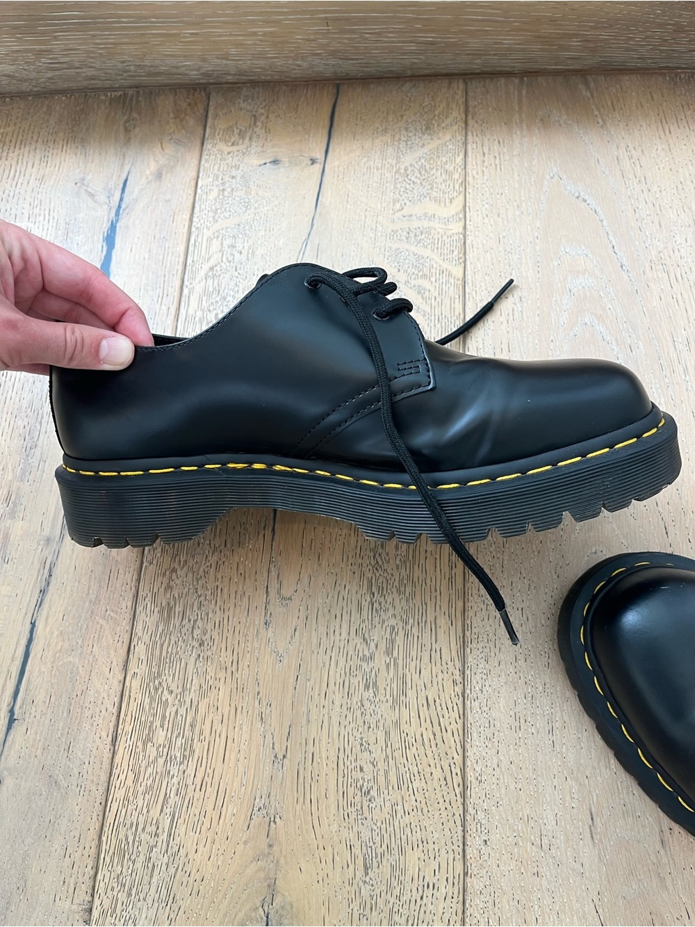 Doc Dr. Marten 1461 Smooth Leather Oxford Shoes Bex Black Men Size 11 - Picture 8 of 9
